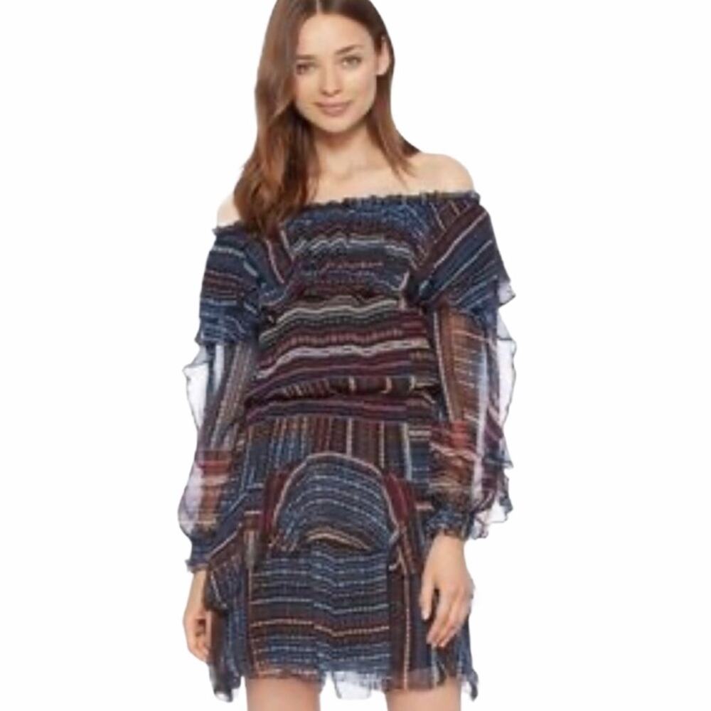 NEW Parker Ruffle Chiffon Mini Dress